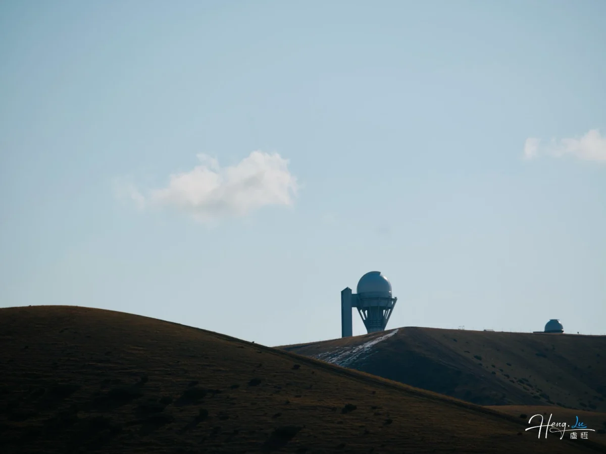 Observatory Dome On Mountain Under Blue Sk