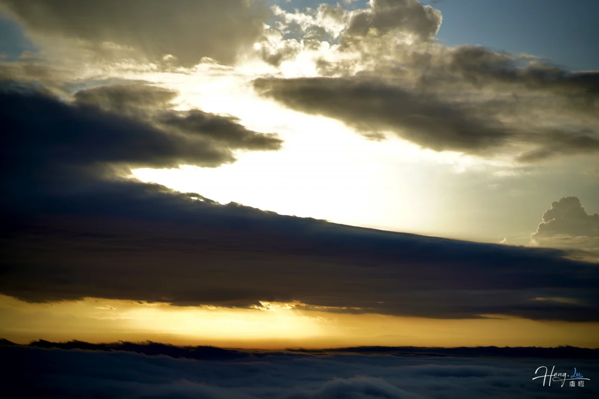 Golden Sunlight Above Sea Of Clouds