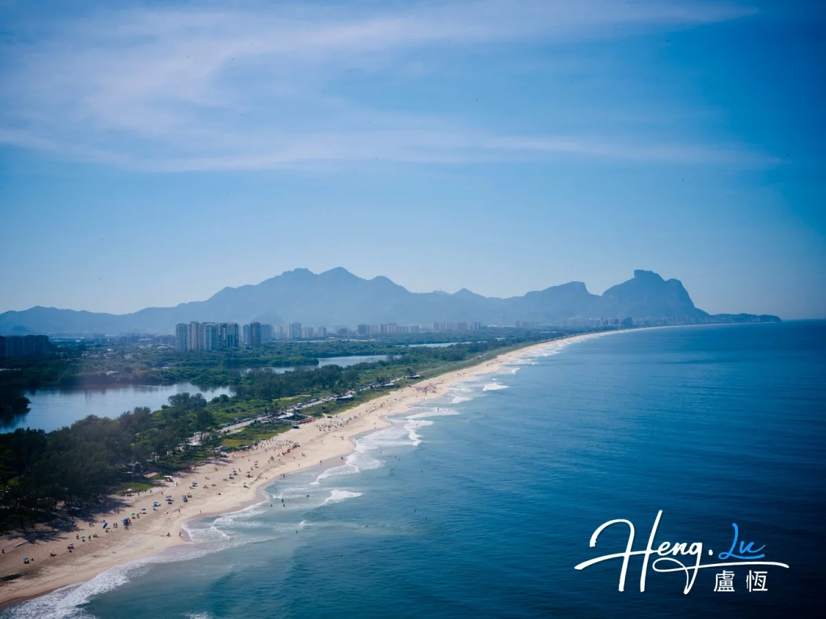 Coastal Beach Mountain Panorama
