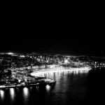 City Night Coastline with Lights Reflection View City-night-coastline-lights-reflection-view
