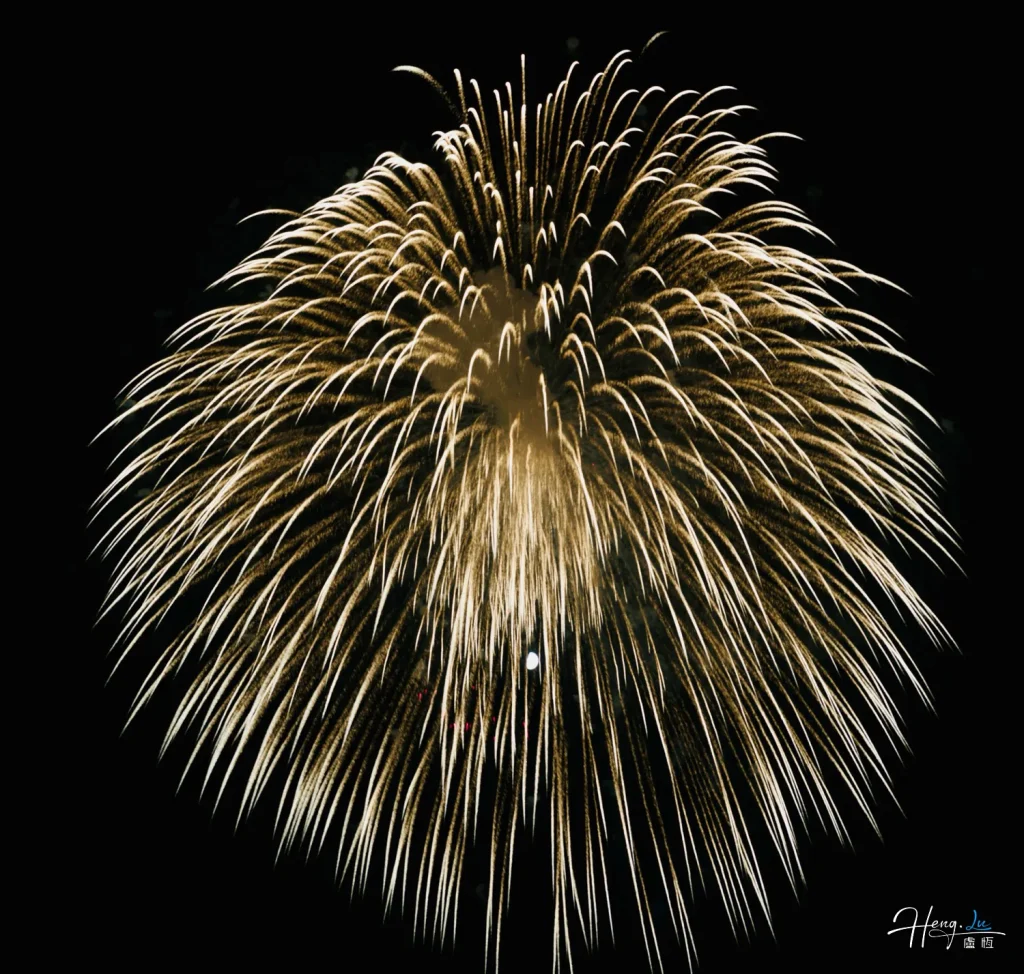 Golden Firework Bursting Brightly Against Dark Night Sky in Spectacular Display golden-firework-bursting-brightly-against-night-sky