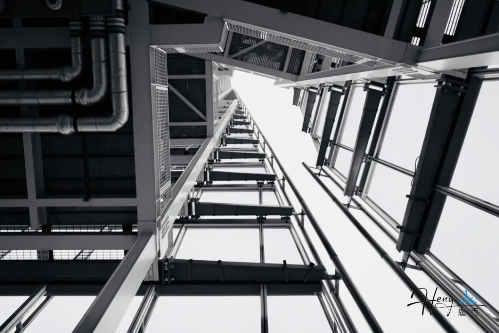 Modern architecture steel structure upward perspective modern-architecture-steel-structure-upward-perspective